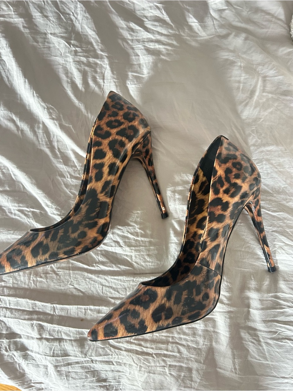 ALDO Leopard Print Pointed Toe Stiletto Pumps - Brown/Black